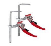 Morsetto per binario di guida per sega a cricchetto rapido di aggiornamento in acciaio legato 2PC Morsetto MFT per tavolo MFT e sistema di binario di guida Morsetto per la lavorazione del legno