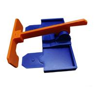 Morsetto per cancello di avviamento a due corsie per ruote calde, in plastica ABS, doppio lancio, con clip da tavolo stabile, compatibile con sistemi di binari HW, nero
