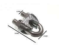 Morsetto Per Cavo A Fune U Bolt 10Mm 7/16 ZP Confezione Da 20
