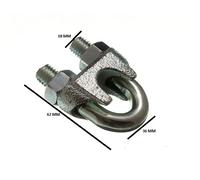 Morsetto Per Cavo A U 16Mm 5/8 ZP Confezione Da 40