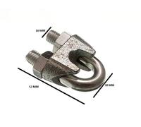 Morsetto Per Cavo A U In Fune Metallica 12Mm 1/2 ZP Confezione Da 200