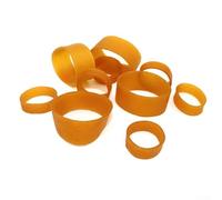 Morsetto per cintura per mulinello da pesca, set da 25 pezzi, per bobine da pesca a mosca, in gomma, con distanza di caduta fissa per aiutare a mantenere una lunghezza di lancio costante (L)