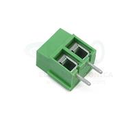 Morsetto per circuiti stampati PCB passo 5 mm versione a 2 o 3 vie affiancabile (2 poli, H=12,5 mm)