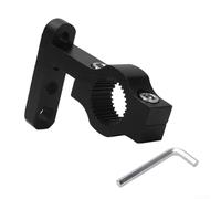 Morsetto per faretto da moto, facile da installare, per montare in modo sicuro fari e luci targa (nero)