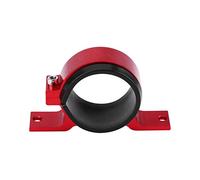 Morsetto per filtro, supporto per pompa a gas, staffa di montaggio per montaggio pompa carburante per auto in lega di alluminio da 60 mm Supporto per filtro singolo(ROSSO)