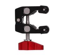 Morsetto per fotocamera Doppio braccio a sfera 1/4 e 3/8 filettatura per versatilità Camera e configurazioni di illuminazione Supporto per luce lampeggiante a LED Supporto Super morsetto