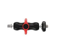 Morsetto per fotocamera Doppio braccio a sfera 1/4 e 3/8 filettatura per versatilità Camera e configurazioni di illuminazione Supporto per luce lampeggiante a LED Supporto Super morsetto