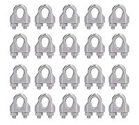 Morsetto per fune in acciaio inossidabile Hardware Rigging Cable Clip Lock Elementi di fissaggio per connessione temporanea M6 M7 Applicabile per sistemi di rigging (M3(3mm))