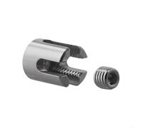 Morsetto per funi metalliche in acciaio inossidabile resistente per diametri da 2 mm a 8 mm, fornisce un supporto sicuro per sistemi a traliccio da parete (M12 x 6)