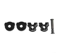 Morsetto per guida sella per bicicletta, compatibile con selle ovali in carbonio da 7 x 9 mm e 7 x 7 mm rotonde in acciaio nero, clip di fissaggio per reggisella in acciaio nero, kit di ricambio per