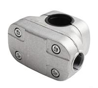 Morsetto per manico per decespugliatore, tosaerba, in alluminio, per una presa sicura e un uso a lungo termine (28 mm)