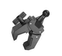 Morsetto per manubrio bici 17,4 mm presa a sfera quadrata asta per tubo forte supporto per accessori digitali morsetto di montaggio a testa a sfera nera