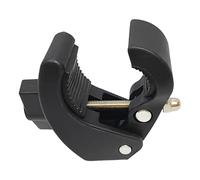 Morsetto per manubrio con filettatura da 1/4" per binari fino a 4,5 cm di diametro, per bici e moto, supporto per telefono