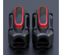 Morsetto per manubrio moto, protezione in gomma, antigraffio, per tubi da 20-26 mm, kit di montaggio per luci da lavoro (A)
