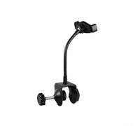 Morsetto per microfono con angoli regolabili e blocco di sicurezza C per tablet da 12 cm a 18 cm di larghezza (morsetto per telefono)