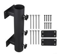Morsetto per montaggio a ombrello per ringhiere del balcone, compatibile con pali di diametro 23 mm e 38 mm, design in acciaio resistente per un uso a lungo termine
