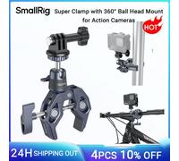 Morsetto per montaggio su fotocamera SmallRig Super Clamp con 360 ° Adattatore a sgancio rapido con testa a sfera per luce LED per monitor fotocamera Gopro -4102