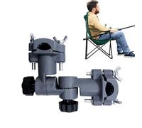 Morsetto per Ombrello, Supporto per Canna da Multifunzione, Accessorio per Attrezzatura con Design Universale a Clip, per Laghi, fiumi, stagni, Esterni, Supporto a Due Poli, Scatola da