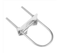 Morsetto per palo antenna doppia, staffa a V, bulloni a U, hardware di montaggio per tubi, 2 set per antenna WiFi, antenna TV