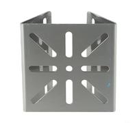 Morsetto per palo in acciaio inox per staffa telecamera di sorveglianza con piastra adattatore, compatibile con montaggio di sicurezza per interni ed esterni, 120 x 103 mm