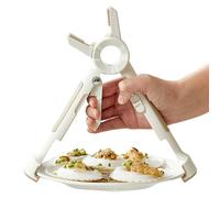 Morsetto per Piastra Calda | 2 in 1 Utensili da Cucina Antiscivolo Ergonomici - Pinza Antiscottatura per Ciotole - per Cucinare, Servire, Bottiglie, Campeggio, Ristorante, Cafeteria, Buffet