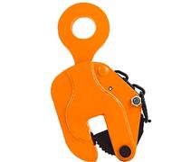 Morsetto per piastra verticale industriale 1/2/3.2T Capacità di carico di lavoro, morsetto di sollevamento resistente Morsetto per piastra in acciaio antiscivolo, apertura ganascia regolabile, per