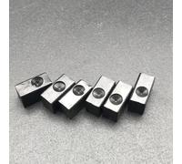 Morsetto per ponticello tremolo, 6 pezzi, per chitarra elettrica Floyd Rose, 8,15 mm x 4 mm x 5 mm, metallo, nero
