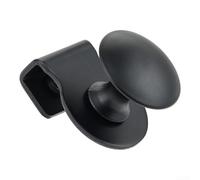 Morsetto per porta in vetro in acciaio inox, maniglia per vetrina o cassetto scorrevole da 5-8 mm, clip antiscivolo senza trapano per cucina, bagno, cantina e (nero)