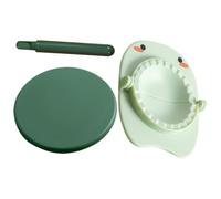 Morsetto per Ravioli in PP Verde, Design Profondo e Facile Pulizia | Chiusura Anti-perdita, Superficie Liscia, per Pierogi e Potstickers, Uso Domestico o Ristorazione