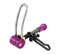 Morsetto per reggisella in lega di alluminio a sgancio rapido, morsetto a sgancio rapido, compatibile con bici pieghevoli Brompton (viola)