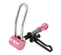 Morsetto per reggisella in lega di alluminio a sgancio rapido, morsetto a sgancio rapido, compatibile con bici pieghevoli Brompton (rosa)