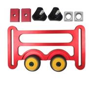 Morsetto per sega da tavolo per lavorazione del legno con rullo con cuscinetto a sfera per avanzamento fluido e prevenzione del contraccolpo, compatibile con slot a T da 3/4 "× 3/8" o 3/8" × 1/4