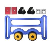 Morsetto per sega da tavolo per lavorazione del legno con rullo con cuscinetto a sfera per avanzamento fluido e prevenzione del contraccolpo, manopola in ottone regolabile, ruota in gomma, adatta per