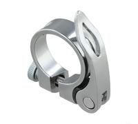 Morsetto per sella bici a sgancio rapido 31,8 mm leggero per una rapida | Sicuro per sgancio rapido, adatto per pali da 27,2-30,9 mm, leggero 45 g, ideale per MTB e per trail riding (Titanio - 34,9