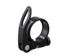 Morsetto per sella bici a sgancio rapido 31,8 mm leggero per una rapida | Sicuro per sgancio rapido, adatto per pali da 27,2-30,9 mm, leggero 45 g, ideale per MTB e per trail riding (nero - 34,9 mm)