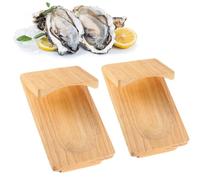 Morsetto per sgusciare ostriche, set di coltelli per ostriche, morsetto per sgusciare ostriche, strumenti per frutti di mare, morsetto per sgusciare le ostriche in legno di frutti di mare, protezione