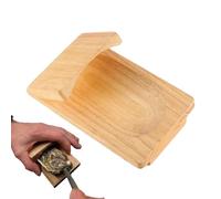 Morsetto per Sgusciare Ostriche, Shucker di Ostriche in Legno, Kit Apertura Ostriche Sicura con Coltello da Ostrica, Strumenti Portatili per Frutti Mare, Supporto per Ostriche in Legno