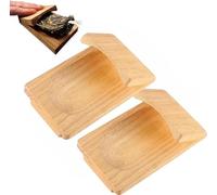 Morsetto per Sgusciare Ostriche, Shucker di Ostriche in Legno, Kit Apertura Ostriche Sicura con Coltello da Ostrica, Strumenti Portatili per Frutti Mare, Supporto per Ostriche in Legno