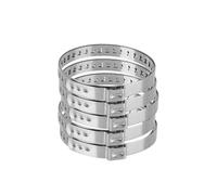 Morsetto per soffietto CV in acciaio inossidabile da 5 pezzi, regolabile, 20-50 mm, 50-120, giunto assale, gabbia a sfere a crimpare giunti a velocità costante Split(50-120mm5PCS)