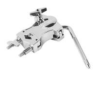 Morsetto per tamburo Supporto per campanaccio in lega di zinco Supporto per tamburo Clip di estensione Staffa di collegamento Morsetto per fusti e campanacci Leva girevole a 360