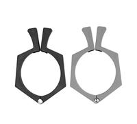 Morsetto per tazza per sublimazione 2 pezzi Morsetto per avvolgimento del bicchiere antiscivolo in ABS per bicchieri di carta per sublimazione (Nero+Grigio)