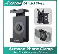 Morsetto per telefono Accsoon per Nano/Seemo/Seemo Pro Supporto per clip per telefono professionale regolabile da 1/4 '' Adattatore per vite per slitta calda Flash