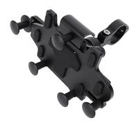 Morsetto per Telefono da Manubrio per Moto, Supporto Universale Rotante per un Facile Accesso, Ideale per Tutte le Condizioni di Guida (BLACK)