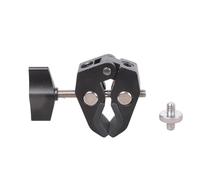 Morsetto per treppiede in alluminio leggero con adattatori da 1/4 3/8 per stabilizzatore per fotocamera Set di montaggio per presa telefonica Morsetto Vlog