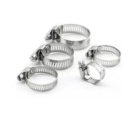 Morsetto per tubi, 2/5/10 pezzi Fascetta stringitubo regolabile in acciaio inossidabile da 6-95 mm for tubi 'acqua e del gas(19-29mm 5pcs)
