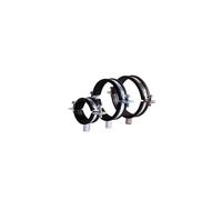 Morsetto per tubi a vite 20-112mm galvanizzato con inserto in gomma Morsetto a due bulloni (38-42 mm, 50 pezzi)