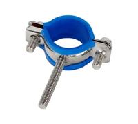 Morsetto per tubi con montaggio a parete 304 Stainless Steel Pipe Hanger Clamp with Blue Case M8 Thread Rod 50mm for 8-120mm Tube(114-120mm)