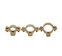 Morsetto per tubi con montaggio a parete Brass Pipe Clamp M10 15-100mm OD Tube Hanger Support Bracket(80mm(Range 77-80mm))