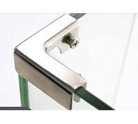 morsetto per vetro, 2 pezzi di clip fissaggio in vetro, staffa combinata in, accessori in, rinforzata da 6-9 mm