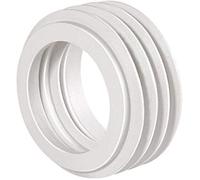 Morsetto per wc bianco 55mm - diametro interno 40/44mm